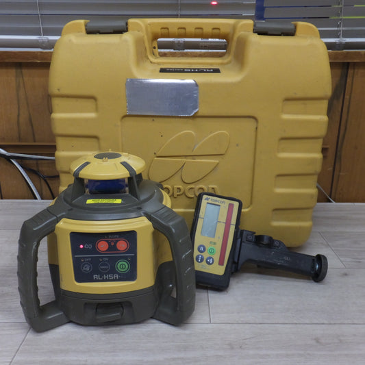 [送料無料] 現状品★トプコン TOPCON ローテーティングレーザー RL-H5A　受光器 LS-100D　セット★