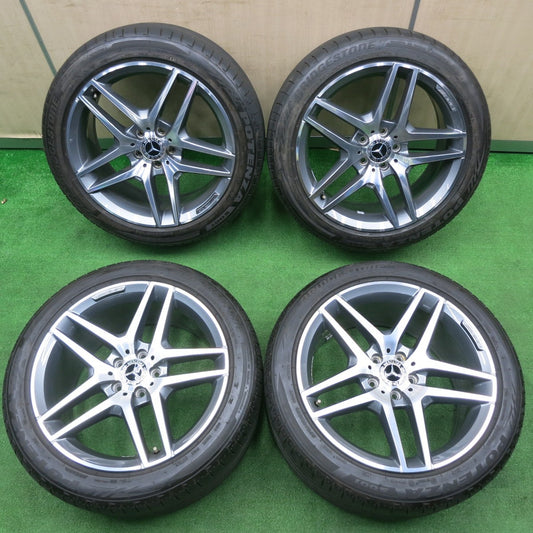 [送料無料] バリ溝！21年！キレイ！9.5分★ベンツ Sクラス W222 純正 AMG 245/45R19 275/40R19 ブリヂストン ポテンザ S001 19インチ PCD112/5H★4111902TNノ