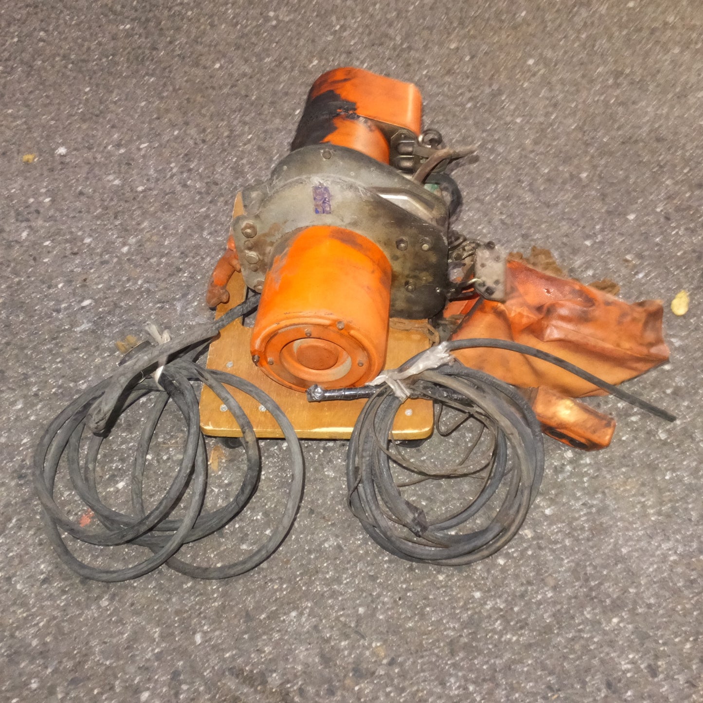 [送料無料] 岐阜発 ジャンク★象印 ELEPHANT 電気チェーンブロック F.KONGO 3F 1TON★