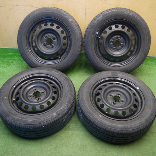 4本価格★175/65R15 ブリヂストン エコピア NH100C スチール ホイール 15インチ PCD100/4H★6033003Hノ