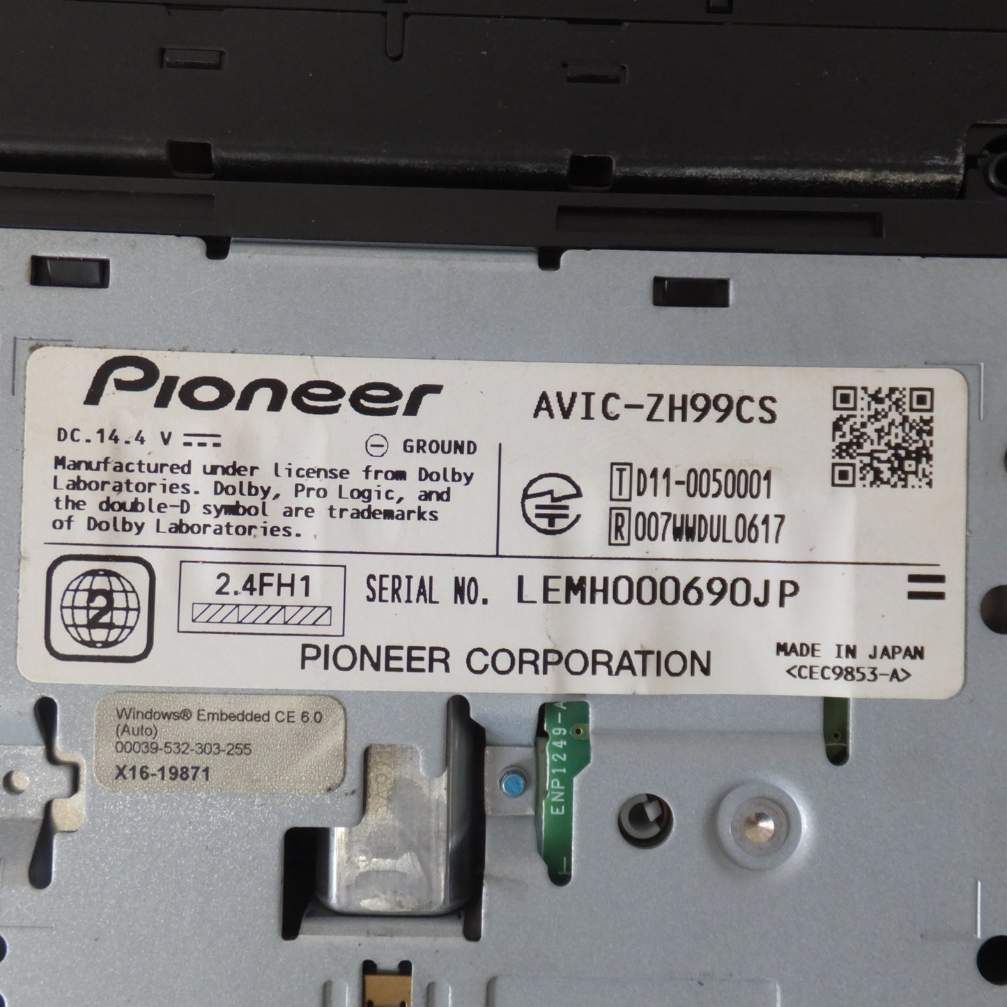 [送料無料] ★カロッツェリア carrozzeria AV一体型ナビ サイバーナビ AVIC-ZH99CS パイオニア Pioneer(1★