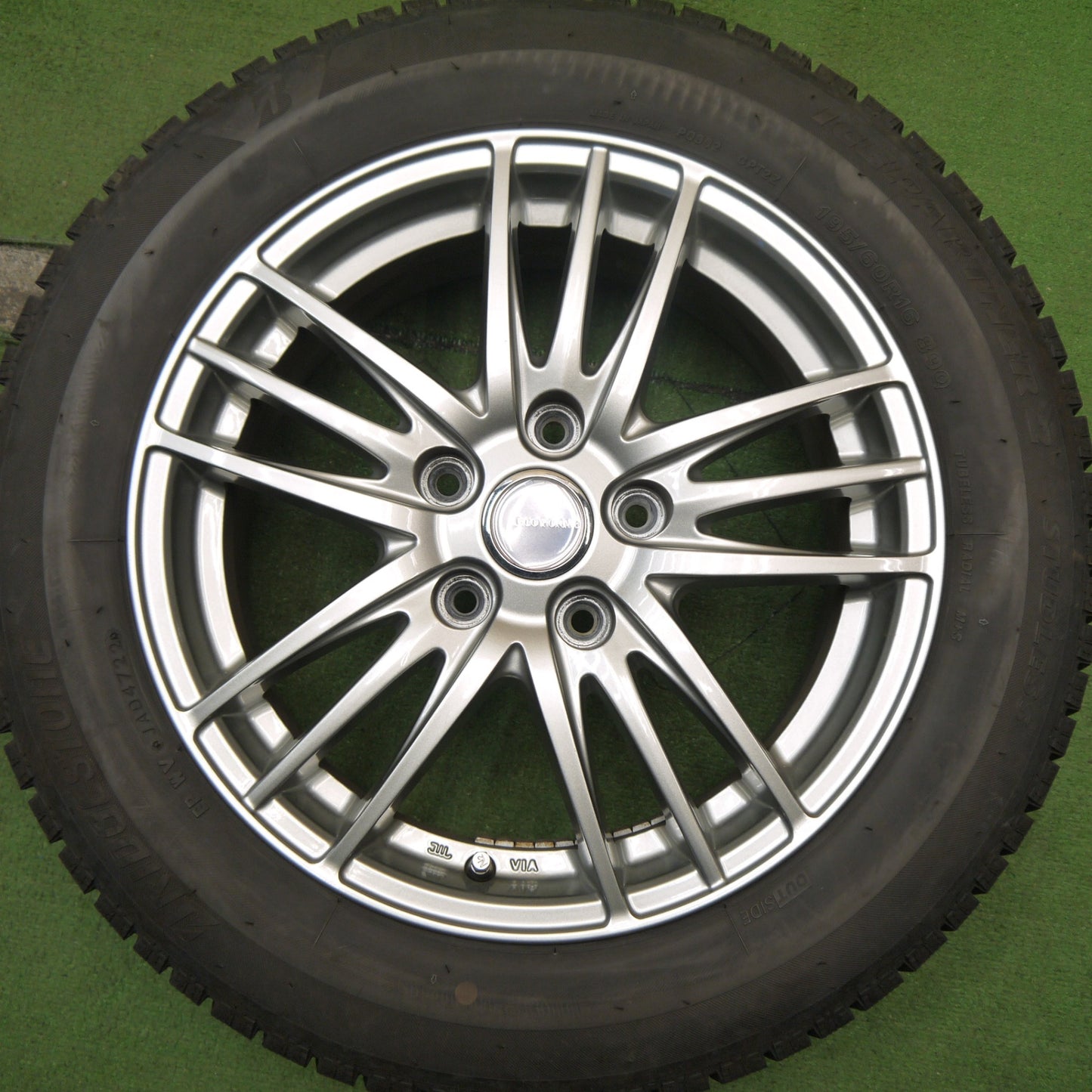 キレイ！22年★スタッドレス 195/60R16 ブリヂストン アイスパートナー2 ECO FORME エコフォルム 16インチ PCD114.3/5H★5060916Hス