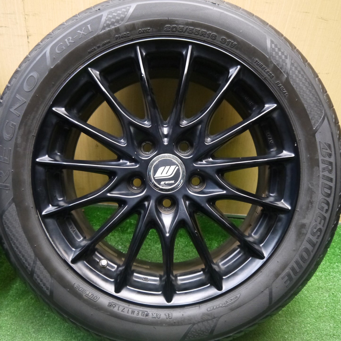4本価格★ボルボ 等 WORK IMPORT LABEL IL-1F5NMBL 205/55R16 ブリヂストン レグノ GR-XI ワーク インポート レーベル 16インチ PCD108/5H★6011307Hノ