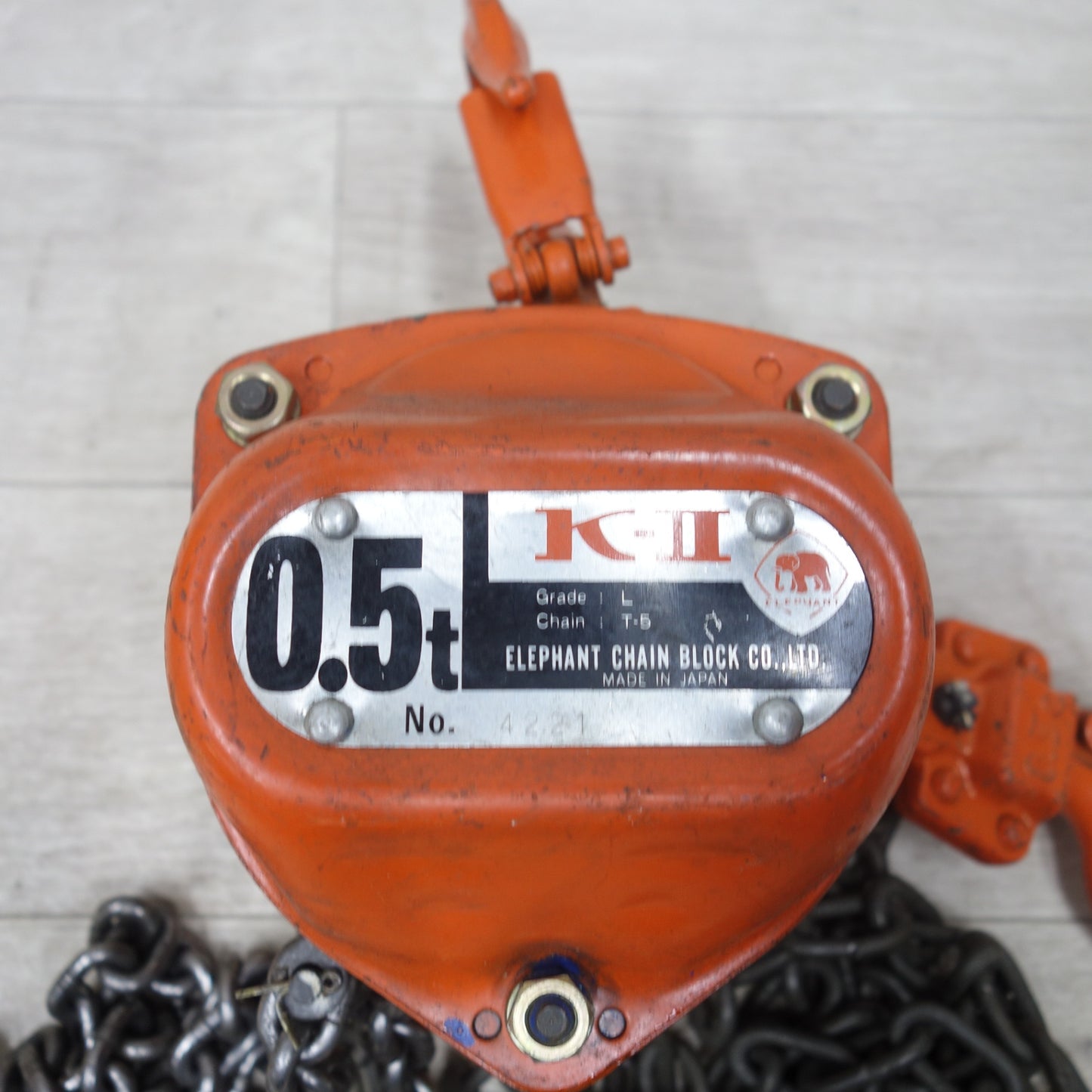 [送料無料] ◆象印 チェーンブロック 0.5ton K-2 L T-5 500kg 0.5トン K-Ⅱ ELEPHANT 吊り 工具①◆