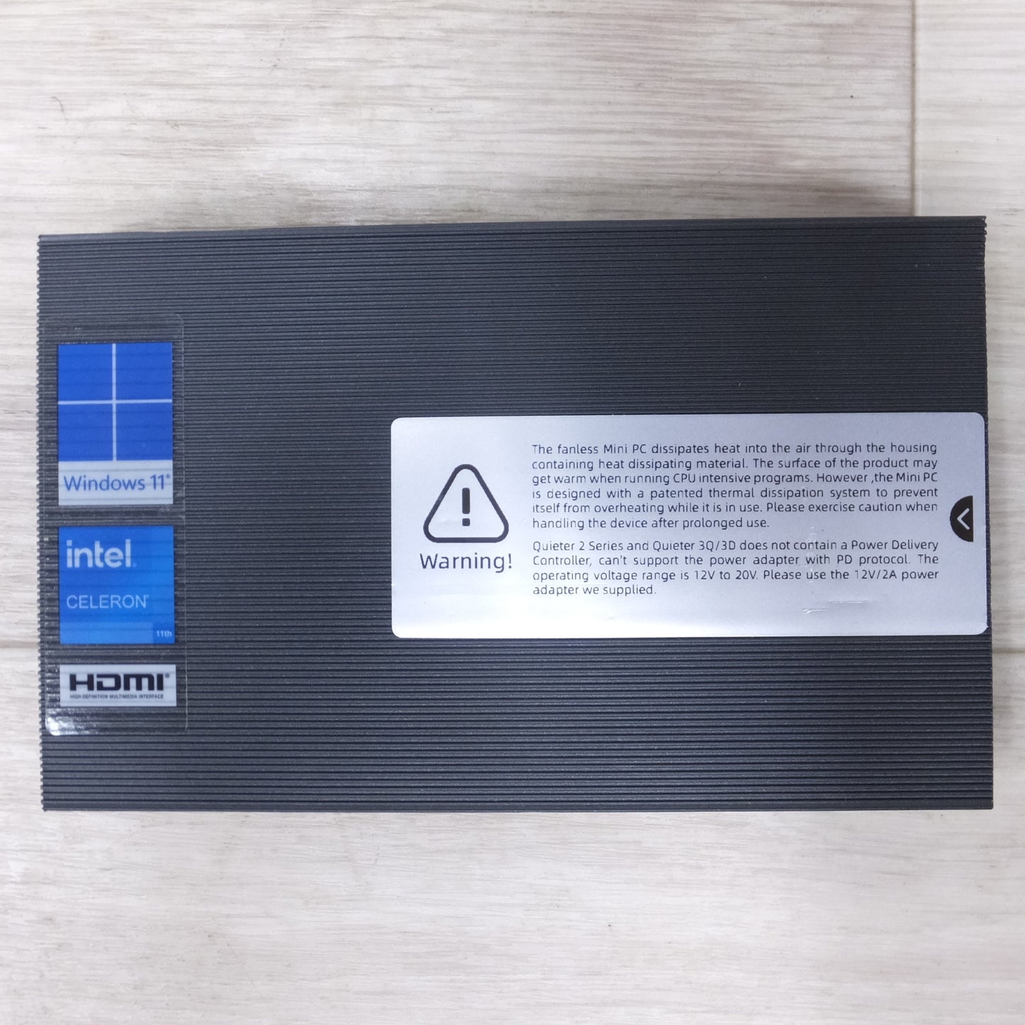 [送料無料] ◆MeLE ファンレス ミニ PC Quieter 3Q 81E N5105 Intel RAM 8GB HDD 128GB Win11 Pro 64bit 電源アダプター 付き (5)◆