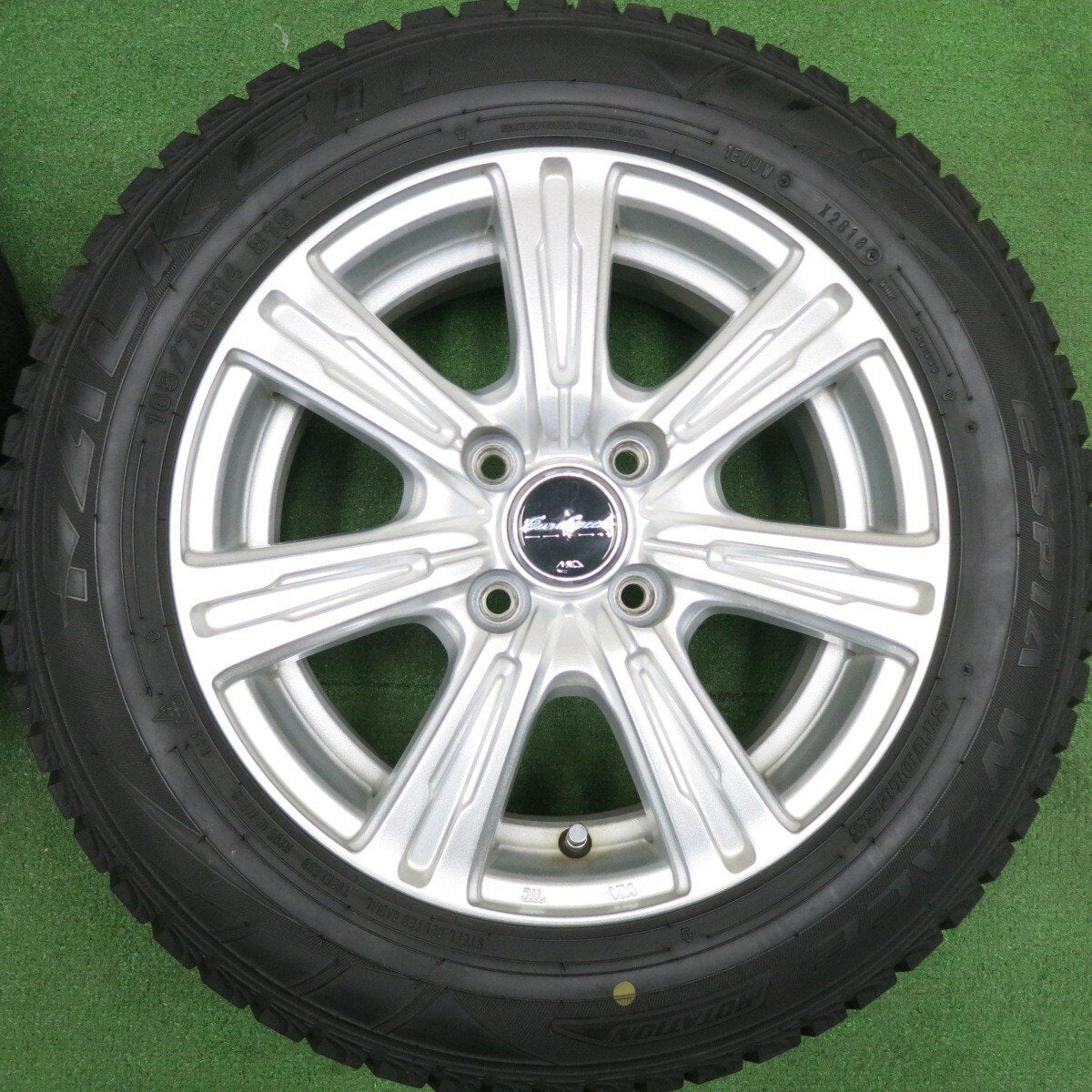 バリ溝！8.5分★スタッドレス 165/70R14 ファルケン エスピア W-ACE Eurospeed MiD ユーロスピード 14インチ PCD100/4H★5011202HAス