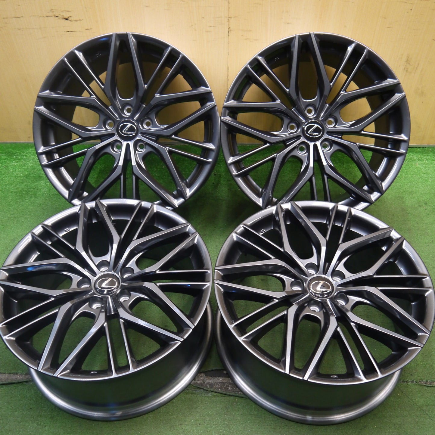 新車外し★レクサス IS 500 Fスポーツ パフォーマンス 純正 ENKEI ホイール 19インチ 19×8.5J 19×9.5J エンケイ PCD114.3/5H★5070803Hホ