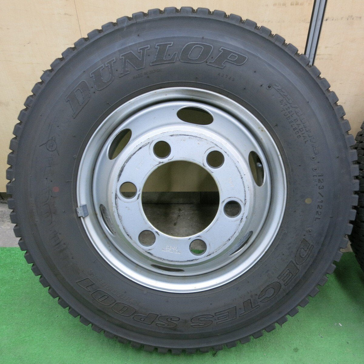 4本 21年★トラック 225/80R17.5 123/122L スタッドレス ダンロップ SP001 TOPY スチール 135-9CS PCD222.25/6H★5021902ナス