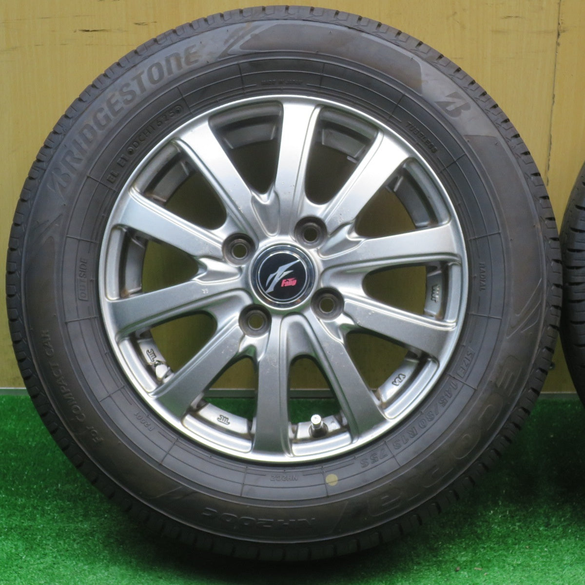 バリ溝！25年！9分★145/80R13 ブリヂストン エコピア NH200C Fang ファング 13インチ PCD100/4H★5110310NJノ