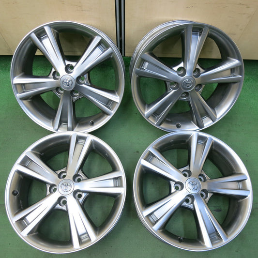 4本価格★トヨタ 30系 ハリアー 純正 ホイール 18インチ 18×7J PCD114.3/5H★5052104SYホ