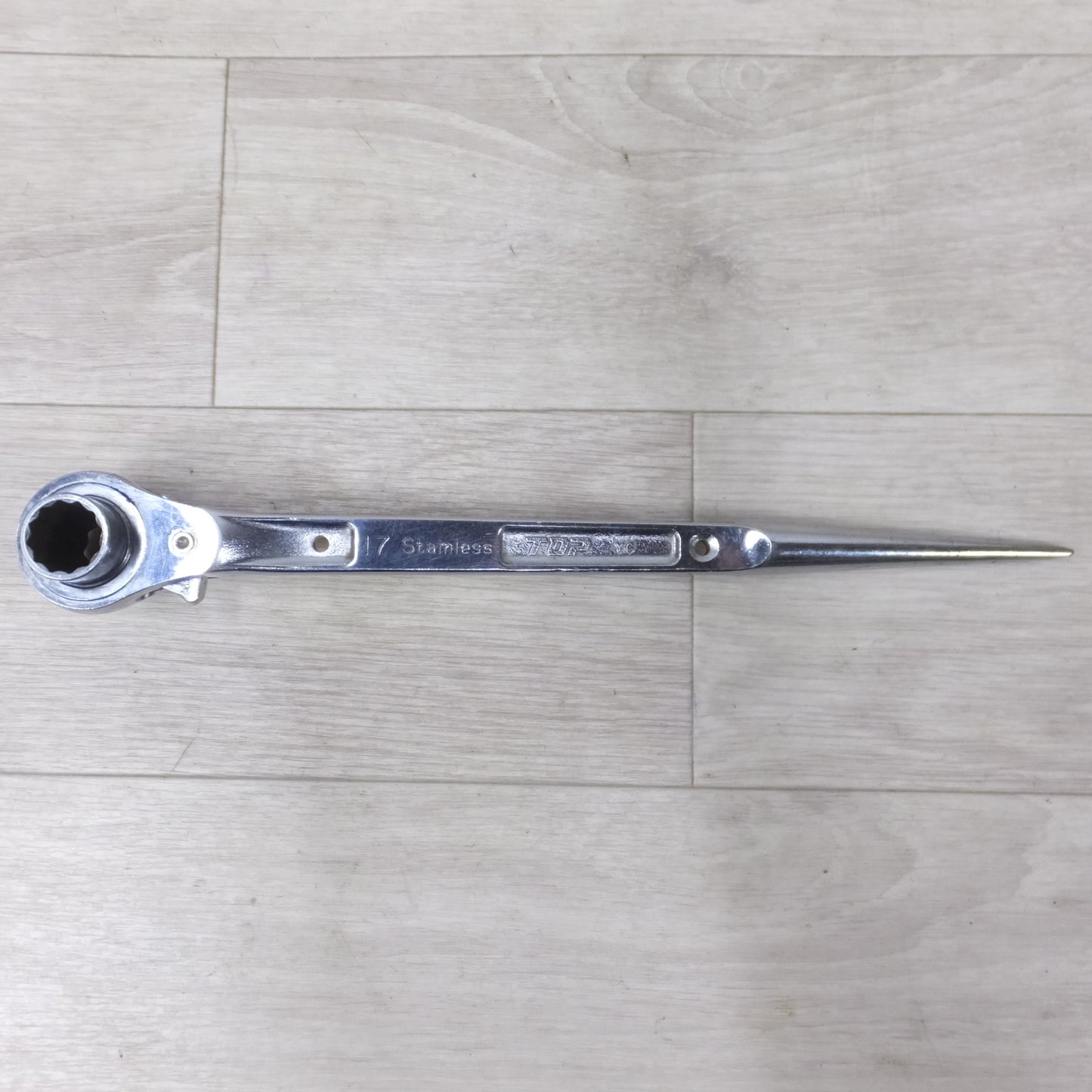 [送料無料] ◆TOP トップ工業 ステンレス ラチェット レンチ 17mm 21mm 12角 SRM17-21 工具◆