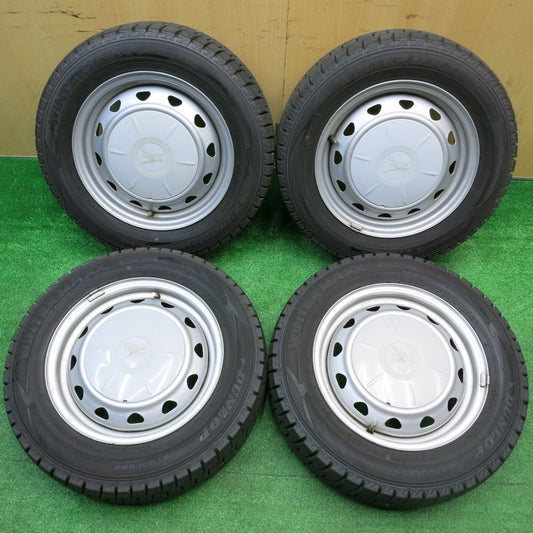 バリ溝！23年！9分★スタッドレス 175/65R14 ダンロップ ウインターマックス WM02 スチール ホイール PCD100 114.3/4H マルチ★5102313HAス