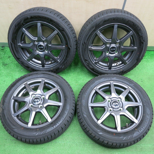 バリ溝！22年！キレイ！ほぼ10分★スタッドレス 155/65R14 ヨコハマ アイスガード iG60 STRANGER ストレンジャー 14インチ PCD100/4H★4123008HAス