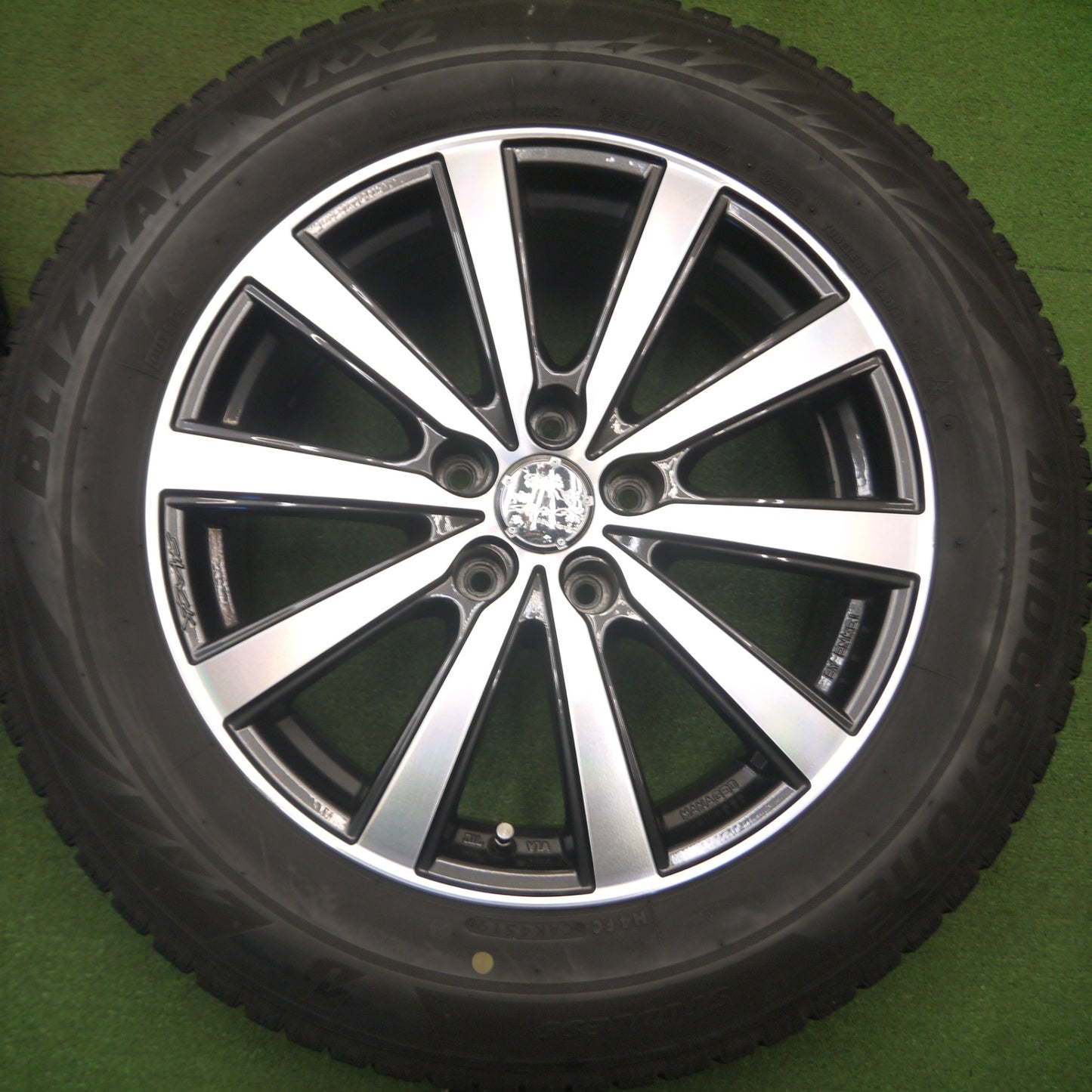 [送料無料] 4本価格★スタッドレス 225/60R17 ブリヂストン ブリザック VRX2 SMACK ENKEI スマック エンケイ 17インチ PCD114.3/5H★5021406Hス