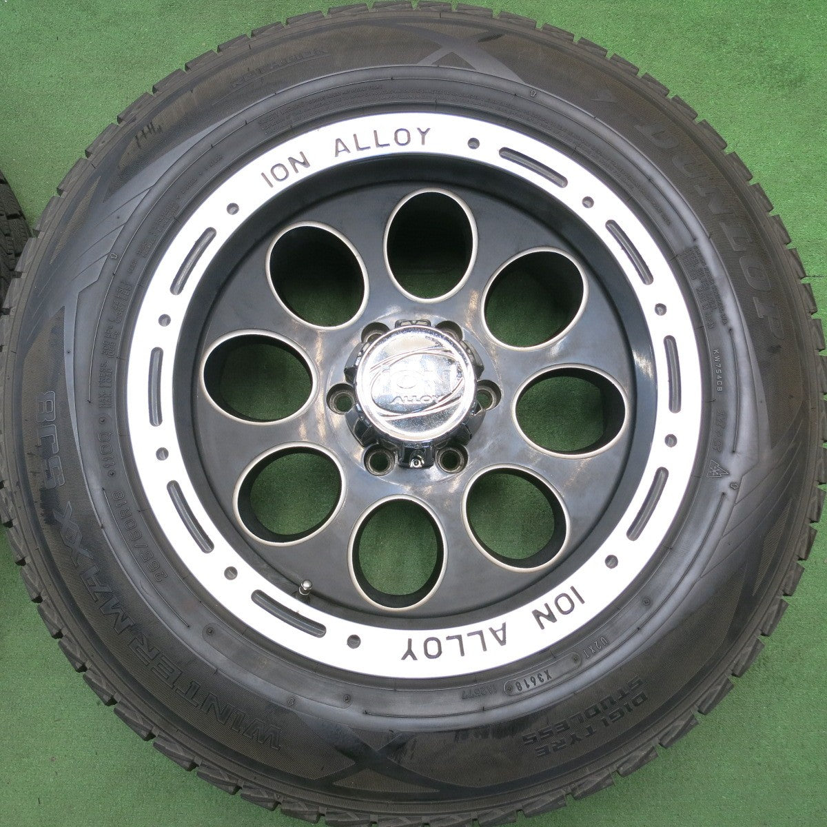 バリ溝！9.5分★iON ALLOY 265/60R18 スタッドレス ダンロップ ウインターマックス SJ8 社外 アルミ 18インチ PCD139.7/6H★6052805HAス