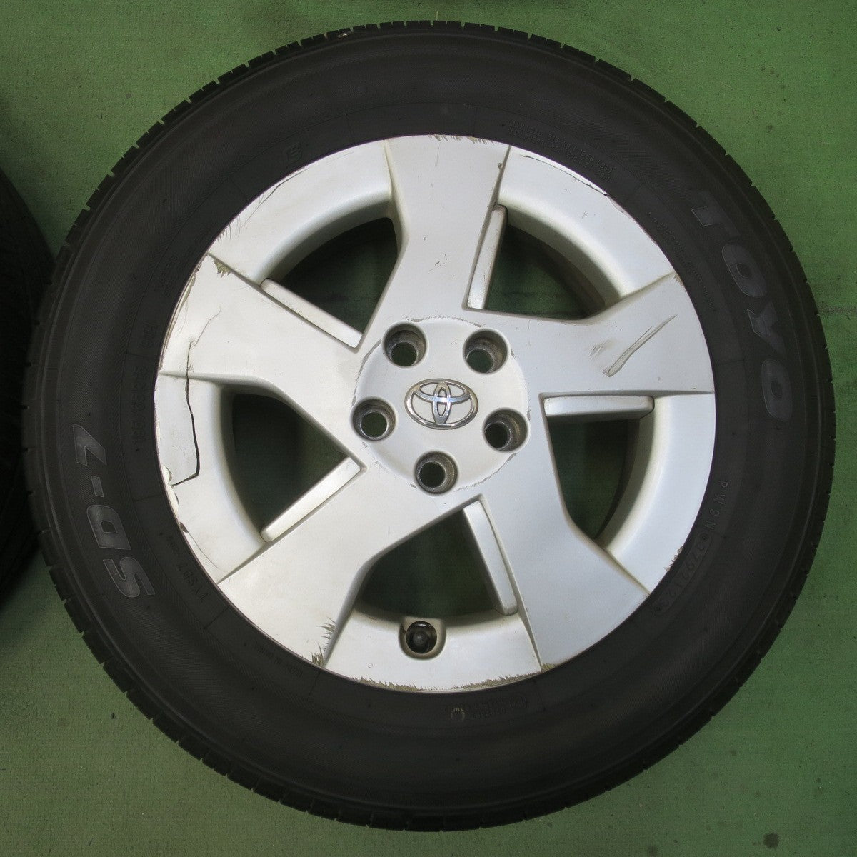 バリ溝！23年！9.5分★トヨタ 30系 プリウス 純正 195/65R15 トーヨー SD-7 15インチ PCD100/5H★6040408イノ