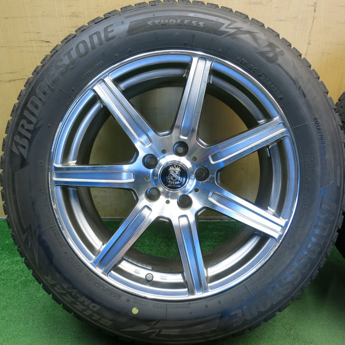 4本価格◎スタッドレス 235/60R18 ブリヂストン ブリザック DM-V3 MANARAY SPORT マナレイ スポーツ 18インチ PCD114.3/5H◎6081407HAス