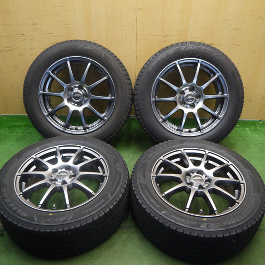 バリ溝！23年！キレイ！9.5分◎インプレッサ 等 205/55R16 スタッドレス ブリヂストン ブリザック VRX3 SCHNEIDER シュナイダー 16インチ PCD100/5H◎6062601Hス