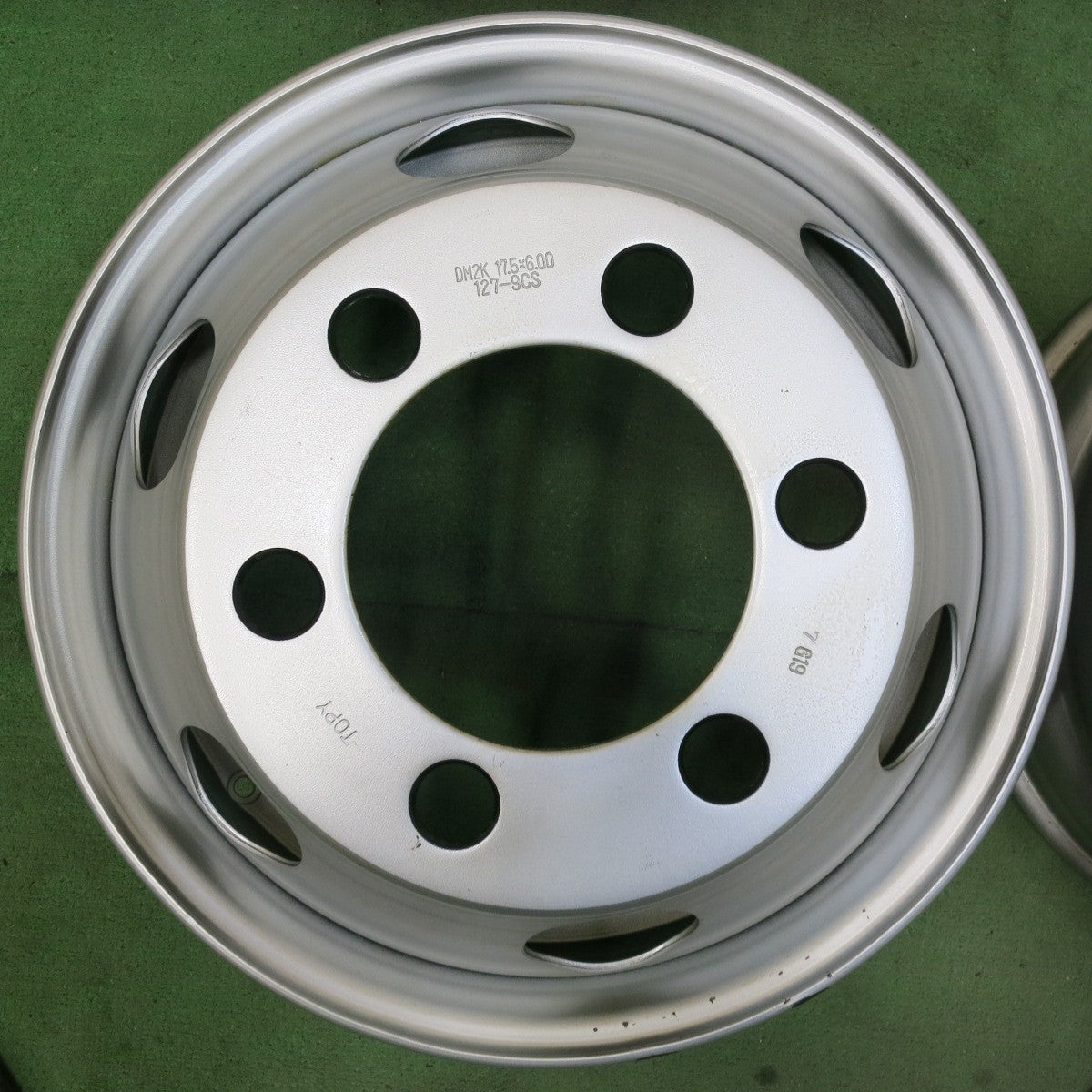 新車外し！ほぼ未使用！6本★トラック TOPY スチール ホイール 17.5インチ 17.5×6.00 127-9CS PCD222.25/6H★5070412SYホ