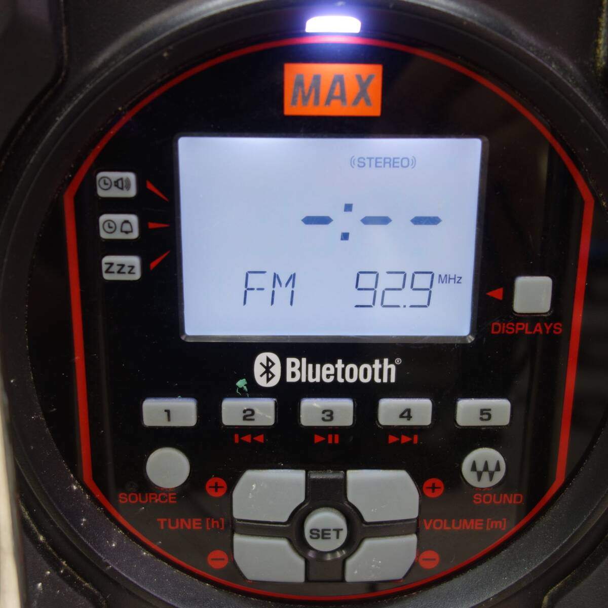 [送料無料] ☆MAX マックス 充電式 ラジオ タフディオ AJ-RD431 ACアダプタ付き オーディオ☆