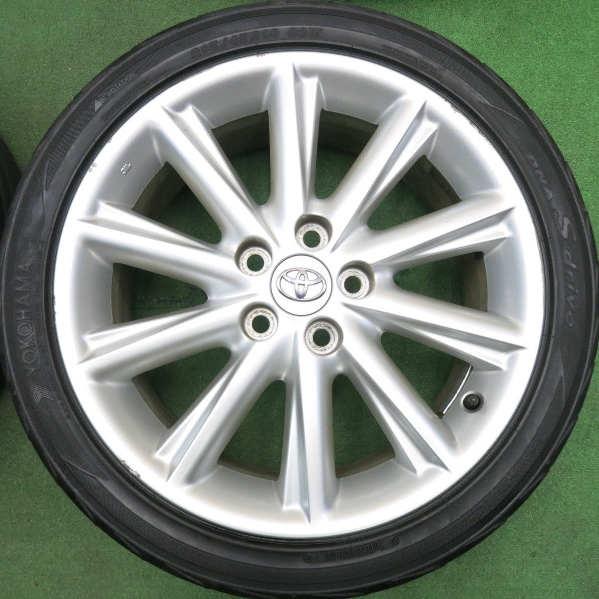 4本価格★トヨタ SAI サイ 純正 215/45R18 ヨコハマ DNA S.drive 18インチ PCD114.3/5H★5052306HAノ