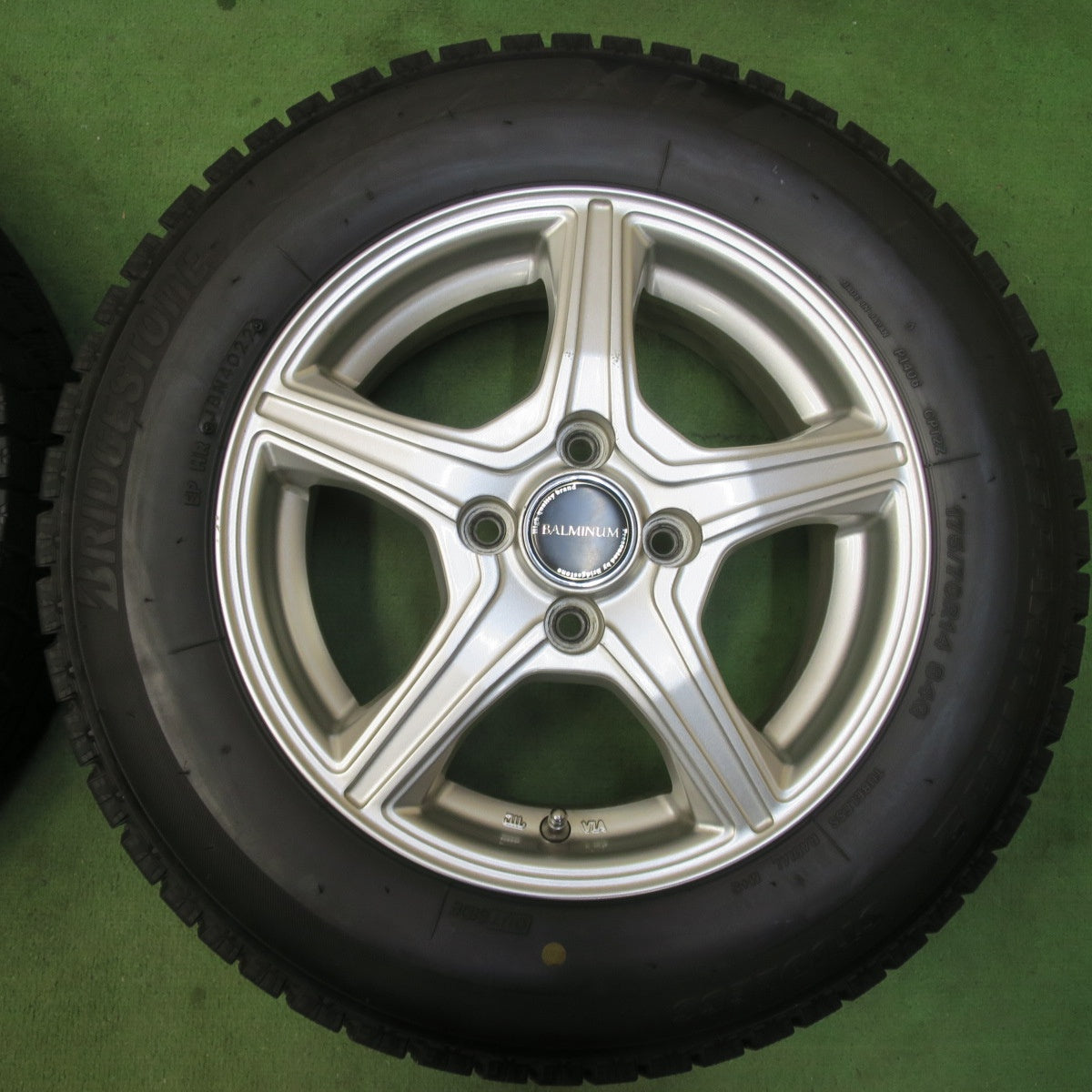 バリ溝！22年！9分★スタッドレス 175/70R14 ブリヂストン アイスパートナー2 BALMINUM VR5 バルミナ 14インチ PCD100/4H★5122405イス