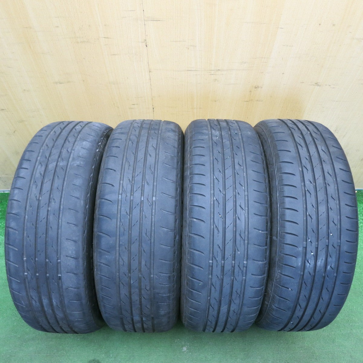 4本価格◎トヨタ NHP10 アクア 純正 スチール 185/60R15 ブリヂストン ネクストリー エコピア 15インチ PCD100/4H◎6072302HAノ