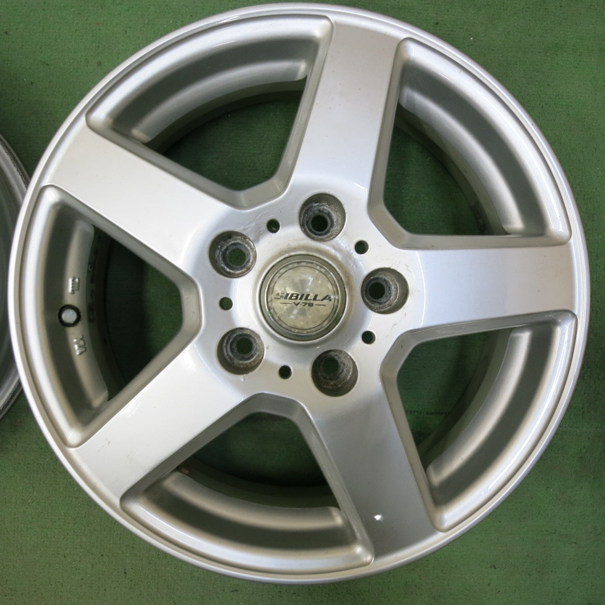 4本価格★SIBILLA V-78 シビラ 15インチ ホイール 15×5J PCD114.3/5H★5052105SYホ