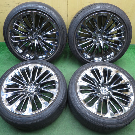 センサー付！バリ溝！24年！9分★レクサス LS オプション 純正 245/45R20 ブリヂストン トランザ T005 RFT 20インチ PCD120/5H★5060701NJノ