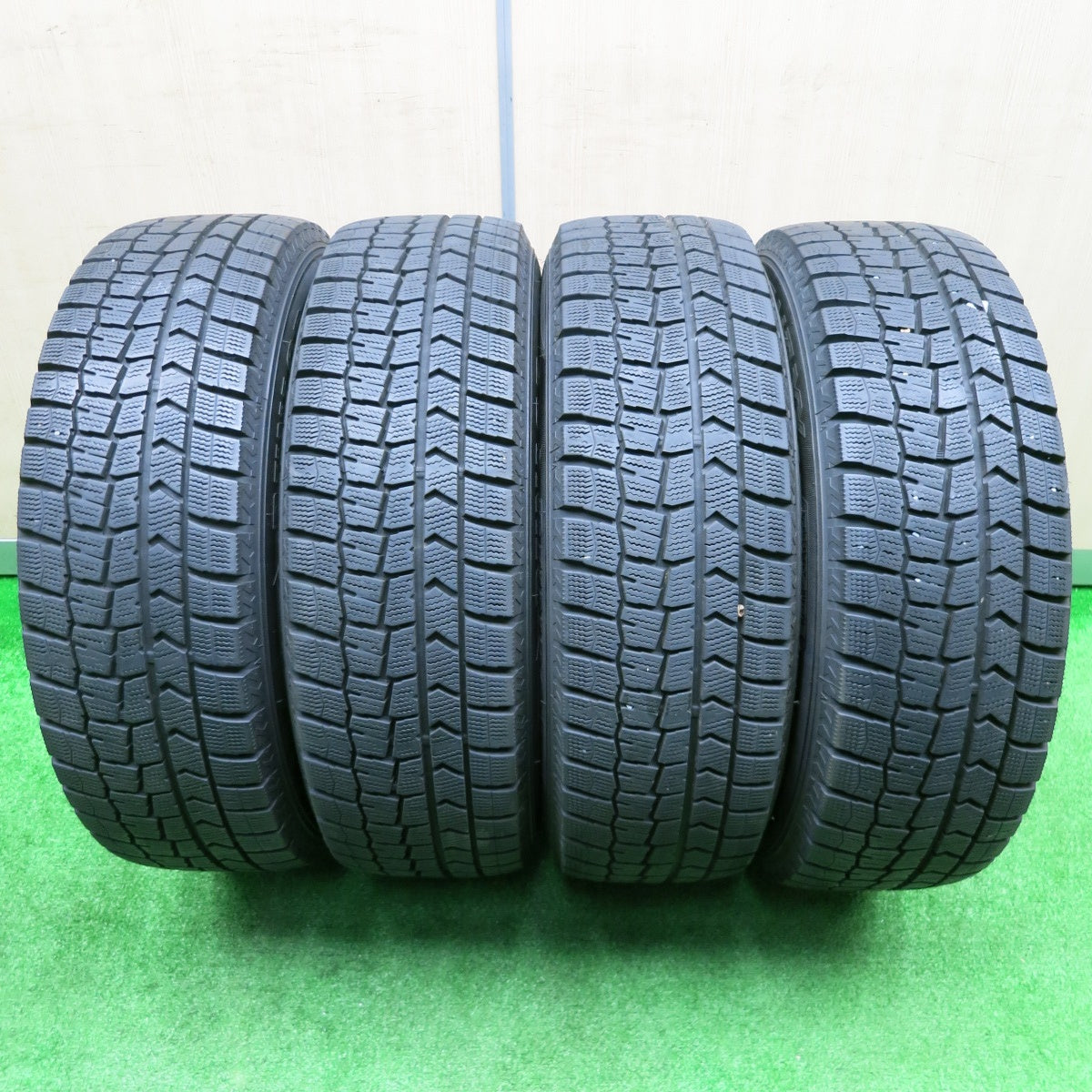 [送料無料] バリ溝！20年！キレイ！9分★スタッドレス 195/65R16 ダンロップ ウインターマックス WM02 AIRNOVA エアノヴァ 16インチ PCD100/4H★4092205NJス
