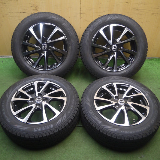 *送料無料* バリ溝！23年！ほぼ10分★スタッドレス 185/65R15 ピレリ アイス ゼロ アシンメトリコ B-win 15インチ PCD100/4H★4032502Hス