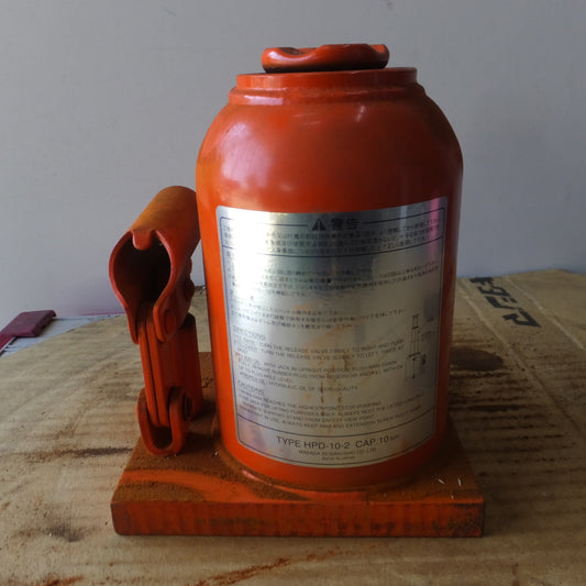 [送料無料] ◆マサダ 油圧ジャッキ HPD-10-2 工具 10TON 10ton 10トン 10000kg 油圧式 オイル だるま ダルマ 車載 自動車 点検 整備◆