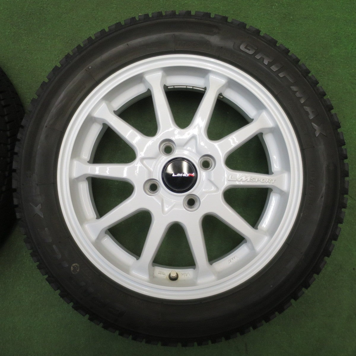 バリ溝！22年！キレイ！9.5分以上★スタッドレス 165/65R15 グリップマックス グリップアイス X LM SPORT LM-10R LMスポーツ 15インチ PCD100/4H★6021801NJス