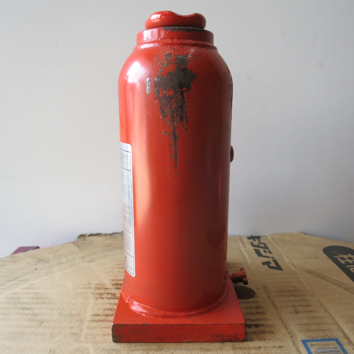 [送料無料] ◆マサダ 油圧 ジャッキ HP-10 工具 10TON 10ton 10トン 10000kg 油圧式 オイル だるま ダルマ 車載 自動車 点検 整備◆