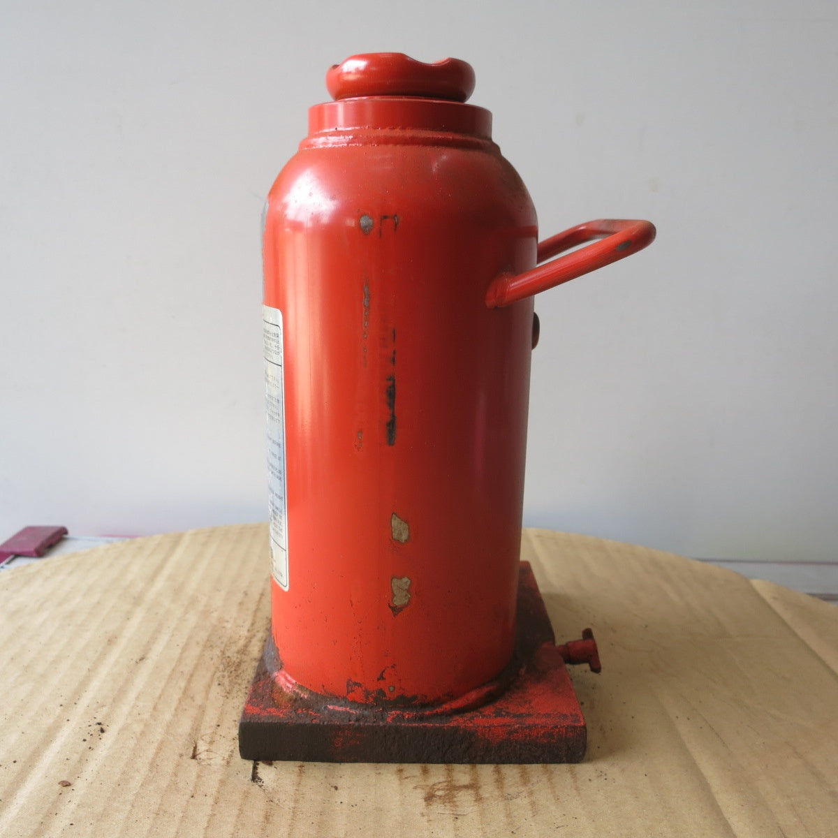 [送料無料] ◆マサダ 油圧 ジャッキ HP-15N 工具 15TON 15ton 15トン 15000kg 油圧式 オイル だるま ダルマ 車載 自動車 点検 整備④◆