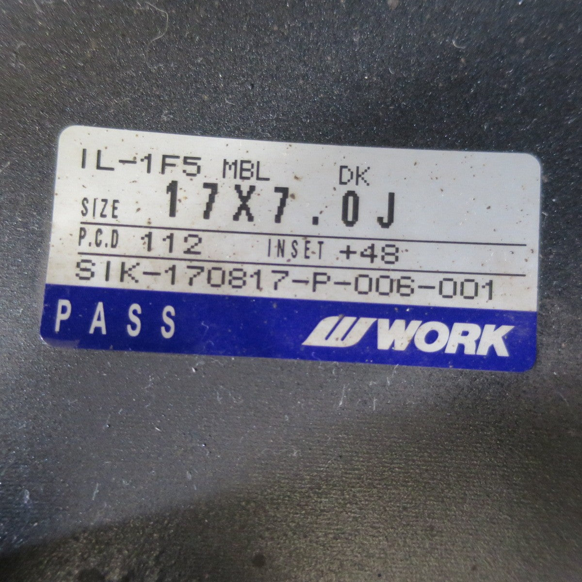 バリ溝！9.5分★MINI F56 WORK IMPORT LABEL IL-1F5 MBL 225/45R17 スタッドレス ダンロップ ウインターマックス WM02 ワーク インポートレーベル PCD112/5H★5110404イス