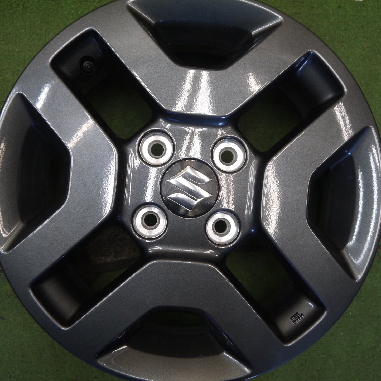 新車外し◎スズキ スペーシア ギア 純正 ホイール 14インチ 14×4.5J アルト ワゴンR ラパン 等 PCD100/4H◎6080503Hホ