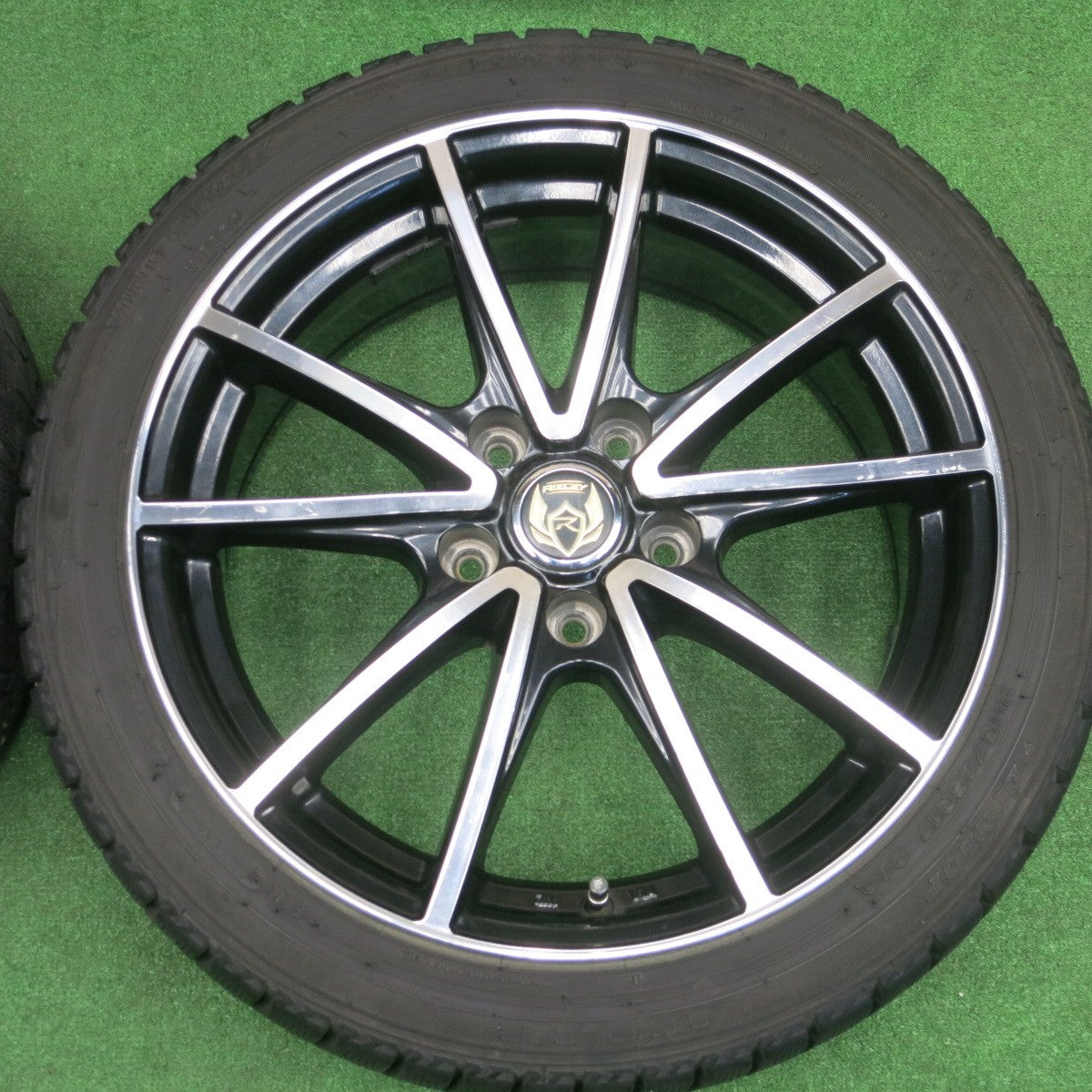 バリ溝！9.5分★スタッドレス 205/45R17 ダンロップ ウインターマックス WM02 RiZLEY ライツレー 17インチ PCD114.3/5H★6020701NKス