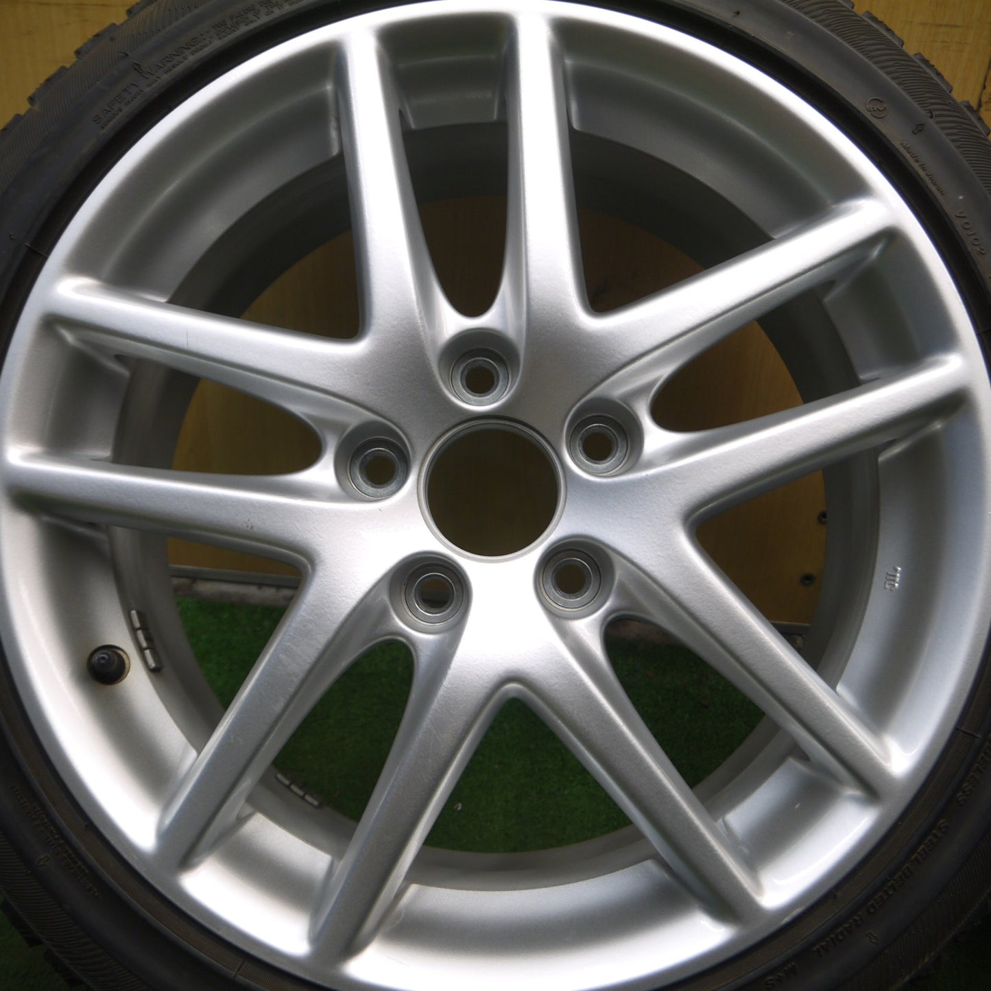 *送料無料* キレイ★ホンダ CL7 アコード ユーロR 純正 215/45R17 スタッドレス ブリヂストン ブリザック MZ-03 17インチ PCD114.3/5H★4061008Hス
