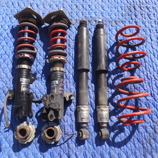 [送料無料] 岐阜発 現状品★RS-R 日産 セレナ CC25 車高調 BIN700M FL　BIN700M FR　BIN700M R　サスペンション 一式 セット★