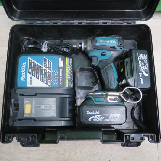 [送料無料] バッテリー2個！付属品付☆マキタ 充電式 インパクトドライバ TD147D 電動 工具 充電器 DC18RC バッテリー BL1840 BL1830☆