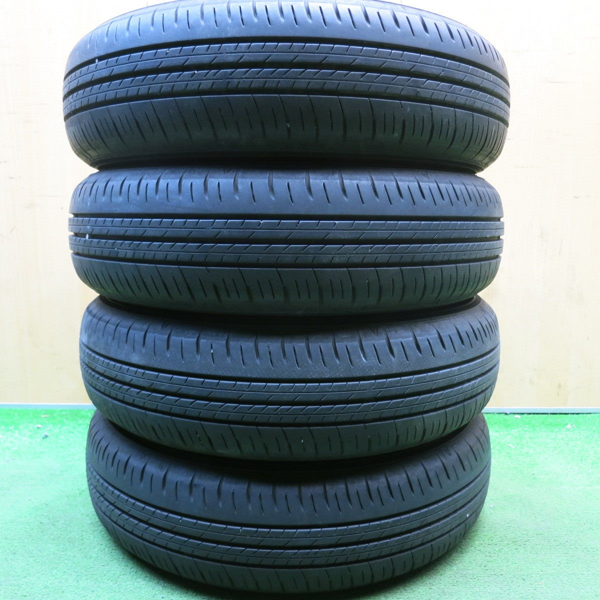 バリ溝！23年！8.5分★スズキ アルト ラパン ショコラ 純正 155/65R14 ダンロップ エナセーブ EC300+ 14インチ PCD100/4H★6050510HAノ