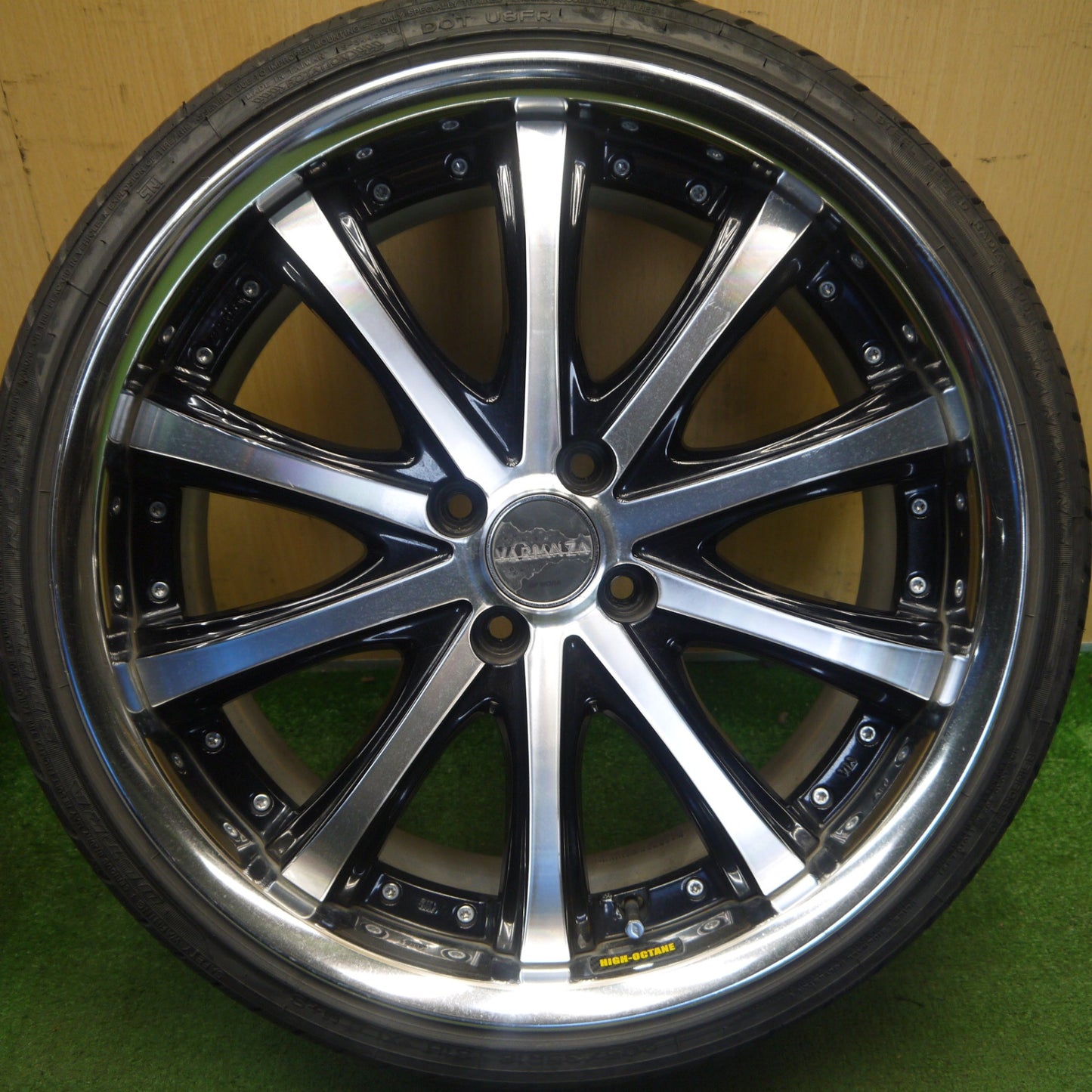 バリ溝！22年！8.5分★WORK VARIANZA V5S 205/35R18 ナンカン ウルトラ スポーツ NS-2 ケンダ ラジアル カイザー 18インチ ワーク ヴァリアンツァ PCD100/4H★6060301Hノ