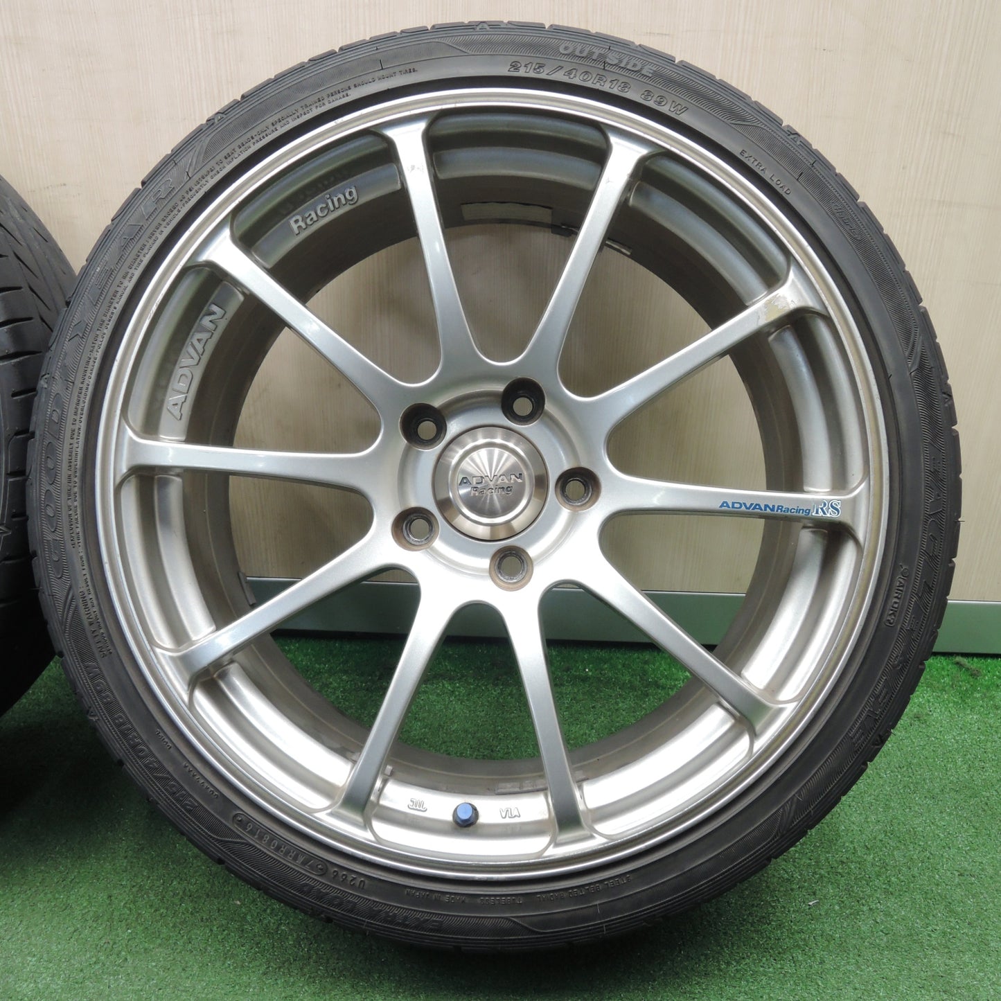 *送料無料* 4本価格★ADVAN Racing RS 215/40R18 グッドイヤー イーグル LS EXE アドバンレーシング 18インチ PCD114.3/5H★4030409NJノ