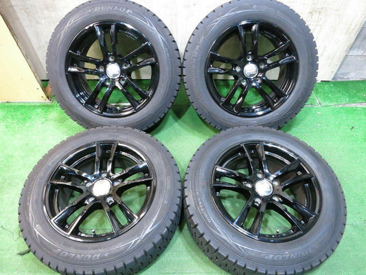 バリ溝！キレイ！9.5分以上★ミニ R60 クロスオーバー 等 KELLENERS sport 205/60R16 スタッドレス ダンロップ ウインターマックス WM01 ケレナーズ スポーツ 16インチ PCD120/5H★2121307Hス