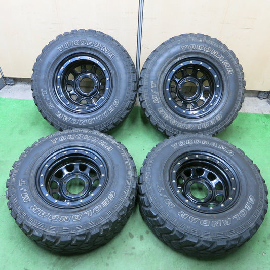 バリ溝！8.5分★ロックマスター スチール 31×10.50R15 109Q 6PR ヨコハマ ジオランダー M/T+ 15インチ PCD139.7/5H★5051604ナノ