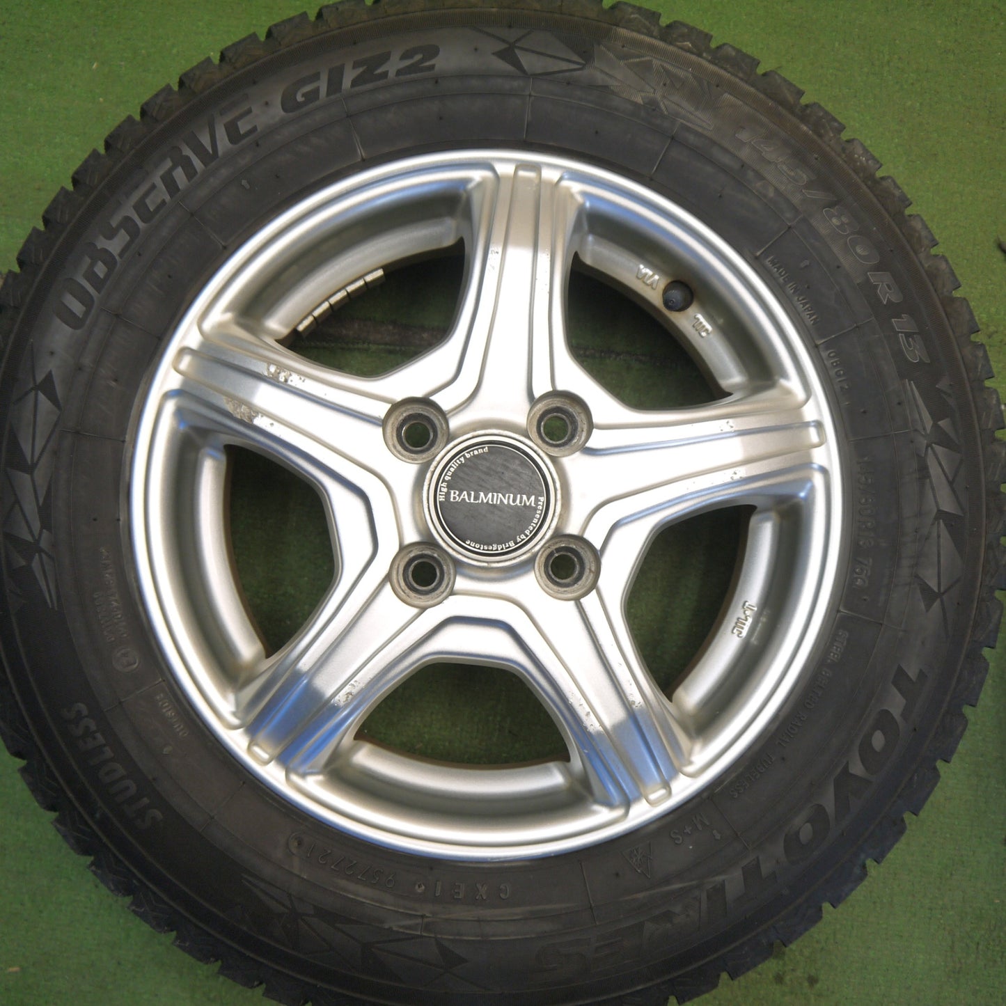 4本価格★スタッドレス 145/80R13 トーヨー オブザーブ GIZ2 BALMINUM VR5 バルミナ 13インチ PCD100/4H★6052509Hス