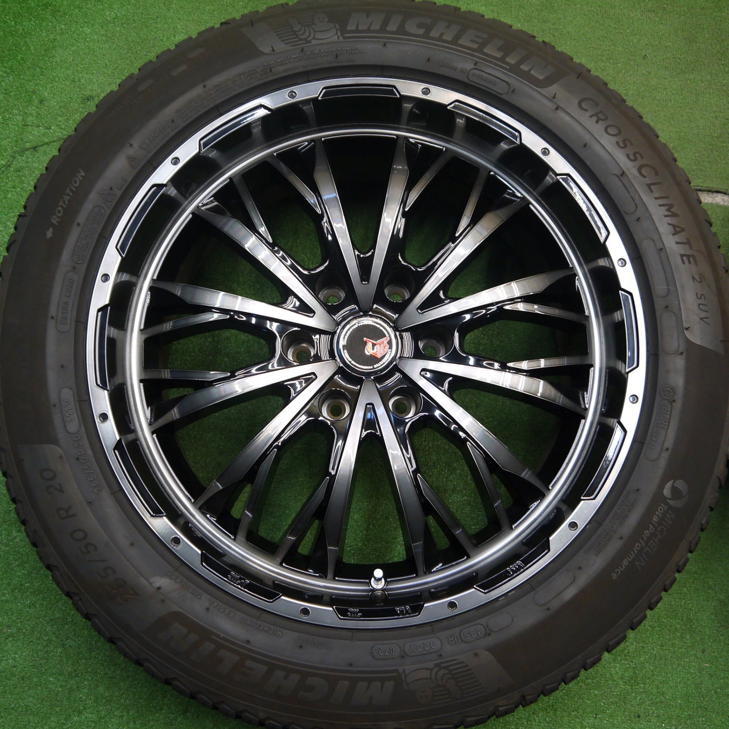 [送料無料] バリ溝！23年！キレイ！9分★LEHRMEISTER LMG VASTIA 265/50R20 ミシュラン CROSSCLIMATE2 SUV レアマイスター ヴァスティア 20インチ PCD139.7/6H★5031711Hノ