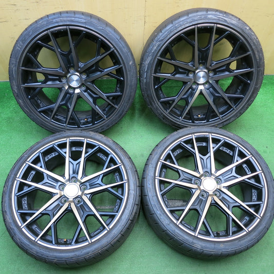 タイヤほぼ未使用！23年！キレイ★ROWEN Flamme RRS001 245/35R20 ニットー NT555 G2 ロエン フレイム 20インチ PCD114.3/5H★5061202AKノ