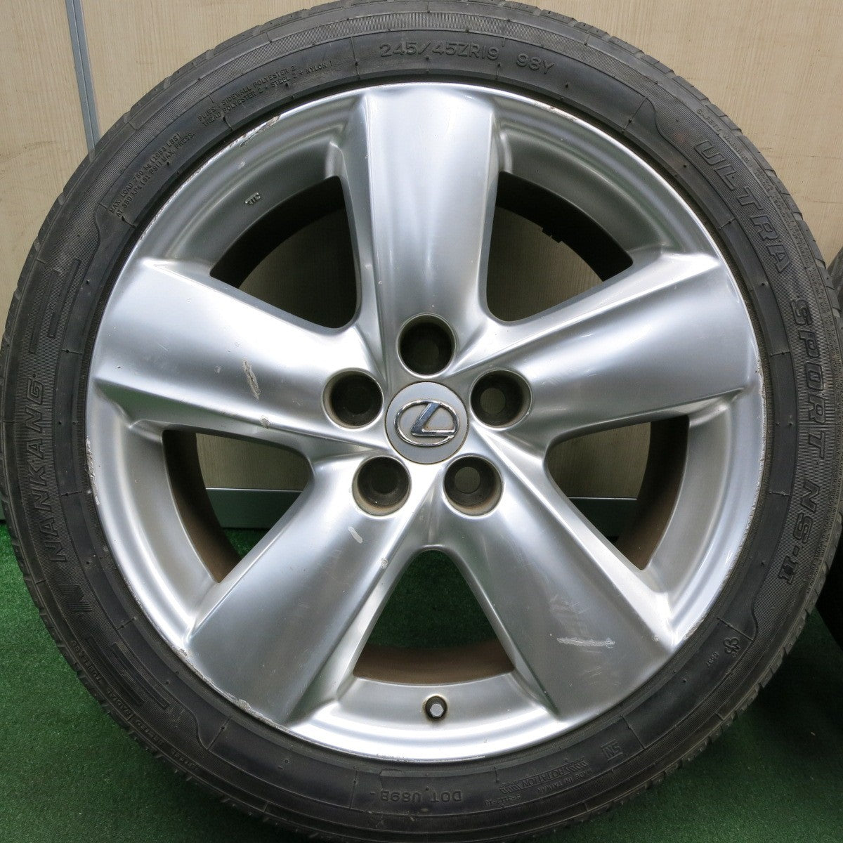 *送料無料* 4本価格★レクサス LS460 LS600 純正 245/45R19 ナンカン ウルトラスポーツ NS-2 19インチ PCD120/5H★4032413HAノ